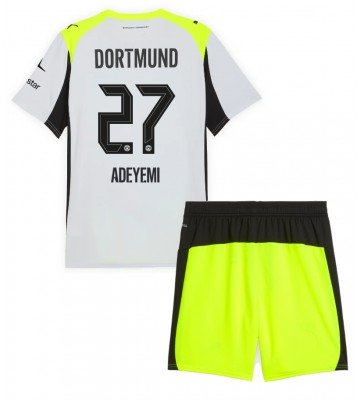 Borussia Dortmund Karim Adeyemi #27 Udebanetrøje Børn 2025-26 Kortærmet (+ Korte bukser)